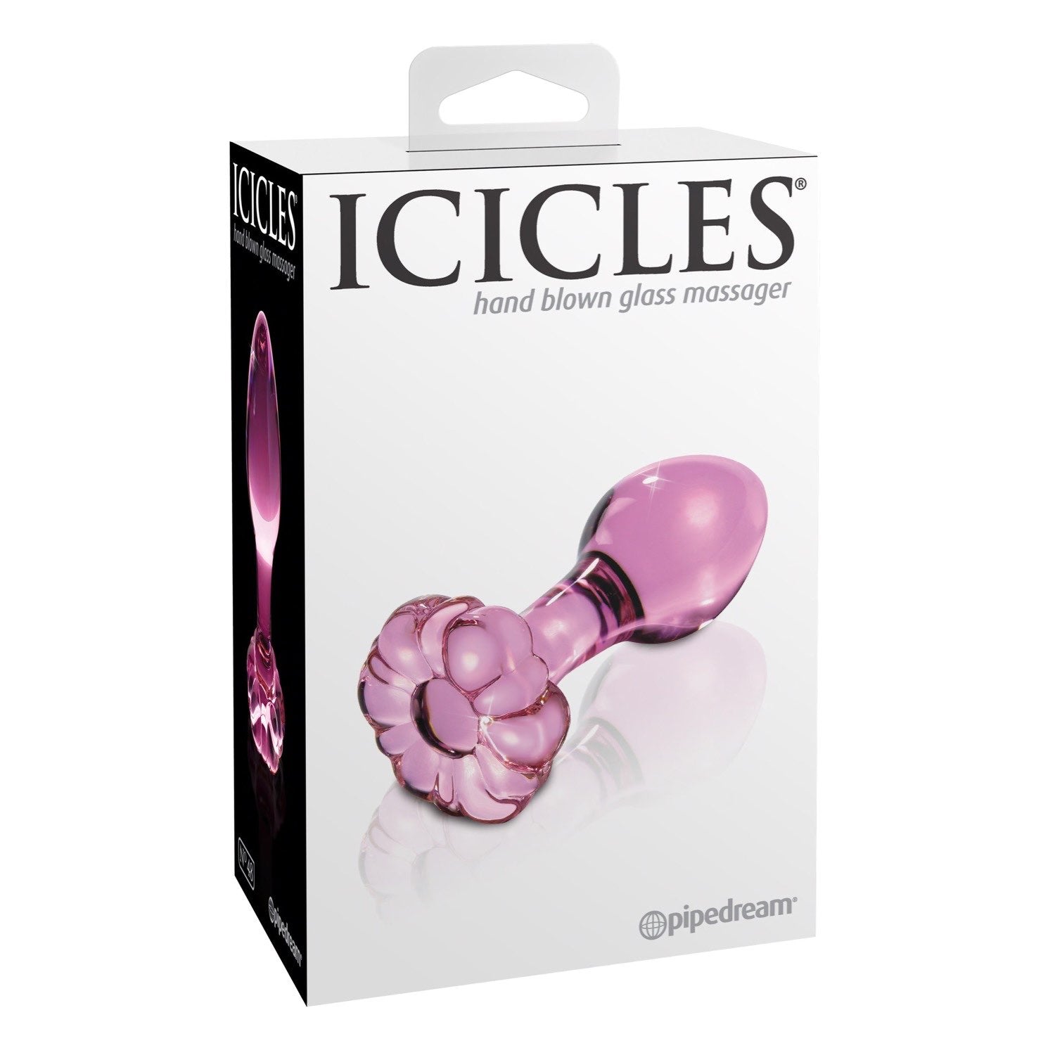 Icicles No. 48 - Pink Glass 7.5 cm (3&quot;) Butt Plug by Pipedream