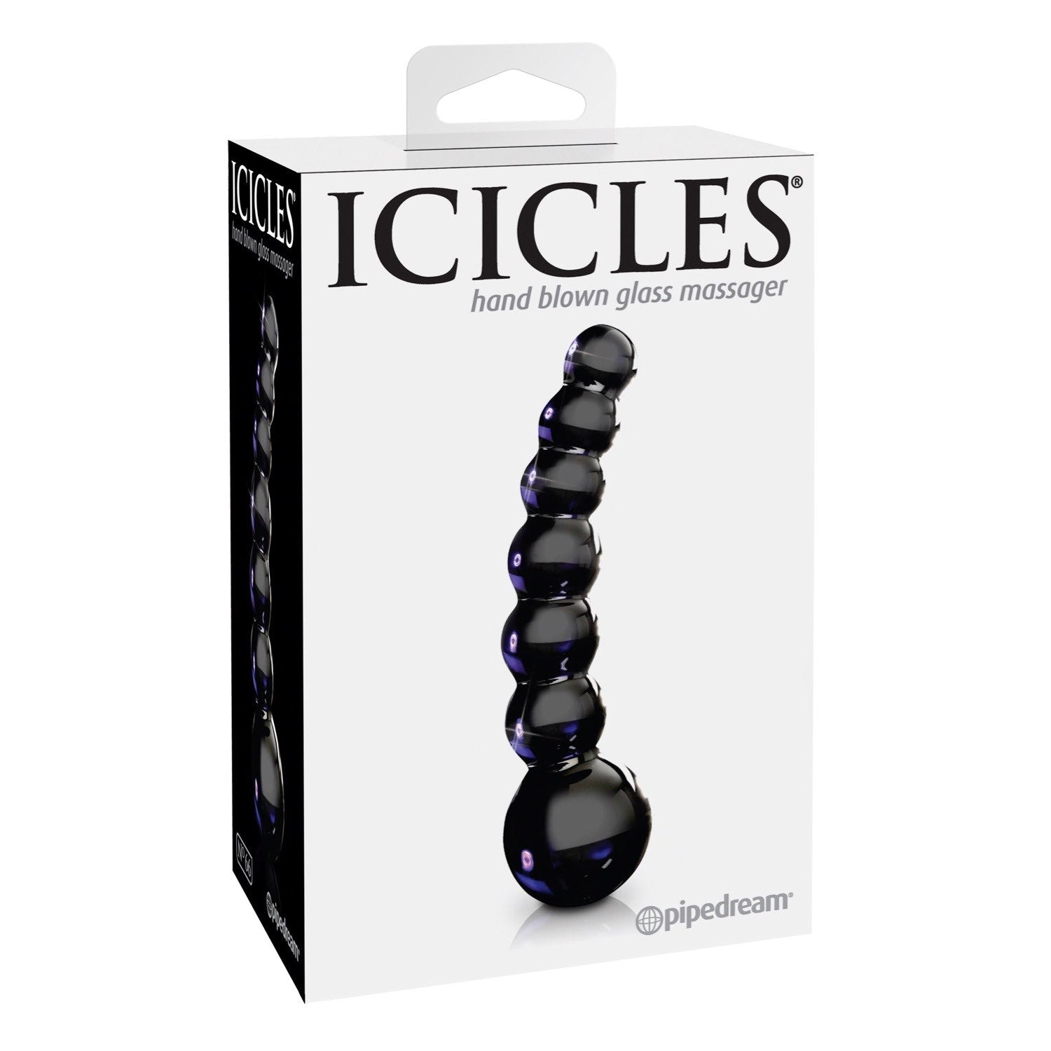 Icicles No. 66 - Black Glass 12 cm (4.75&quot;) Dong by Pipedream