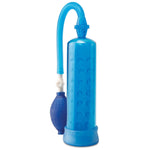 ["Cock Pump"]Silicone Power Pump - Blue Penis Pump