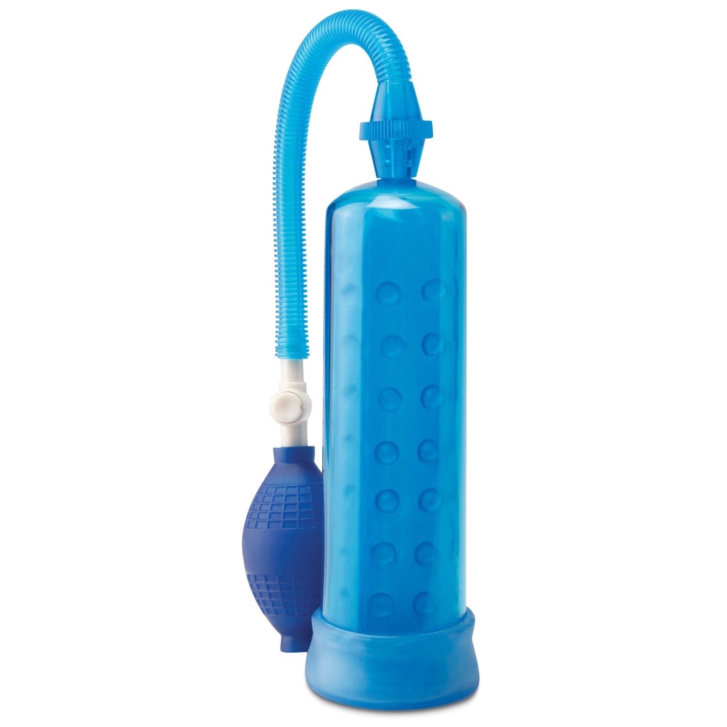 Pump Worx Silicone Power Pump - Blue Penis Pump by Pipedream