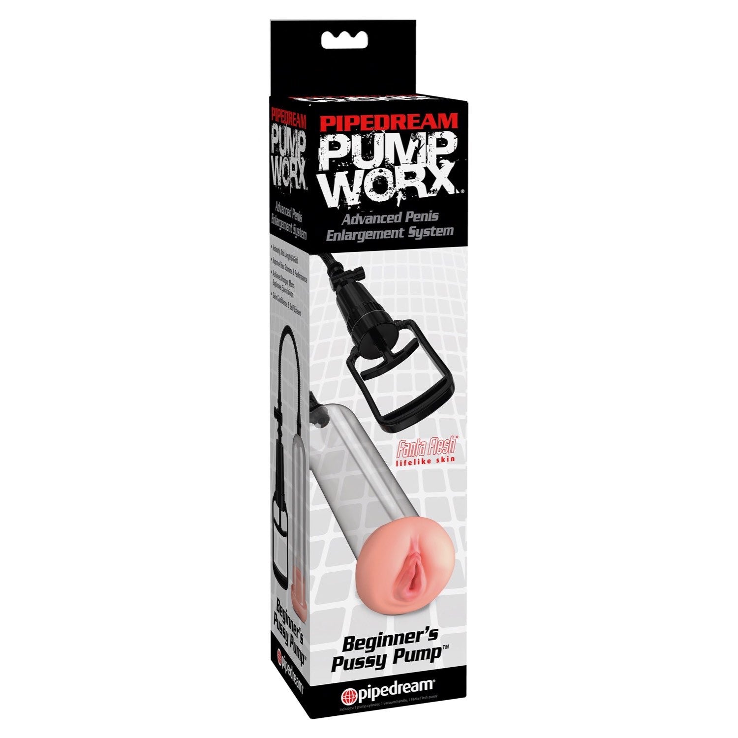 Pump Worx Beginner&#39;s Pussy Pump - Penis Pump with Vagina Sleeve by Pipedream