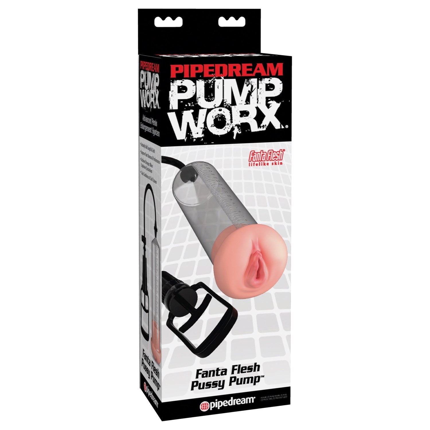 Pump Worx Fanta Flesh Pussy Pump - Penis Pump with Vagina Sleeve by Pipedream