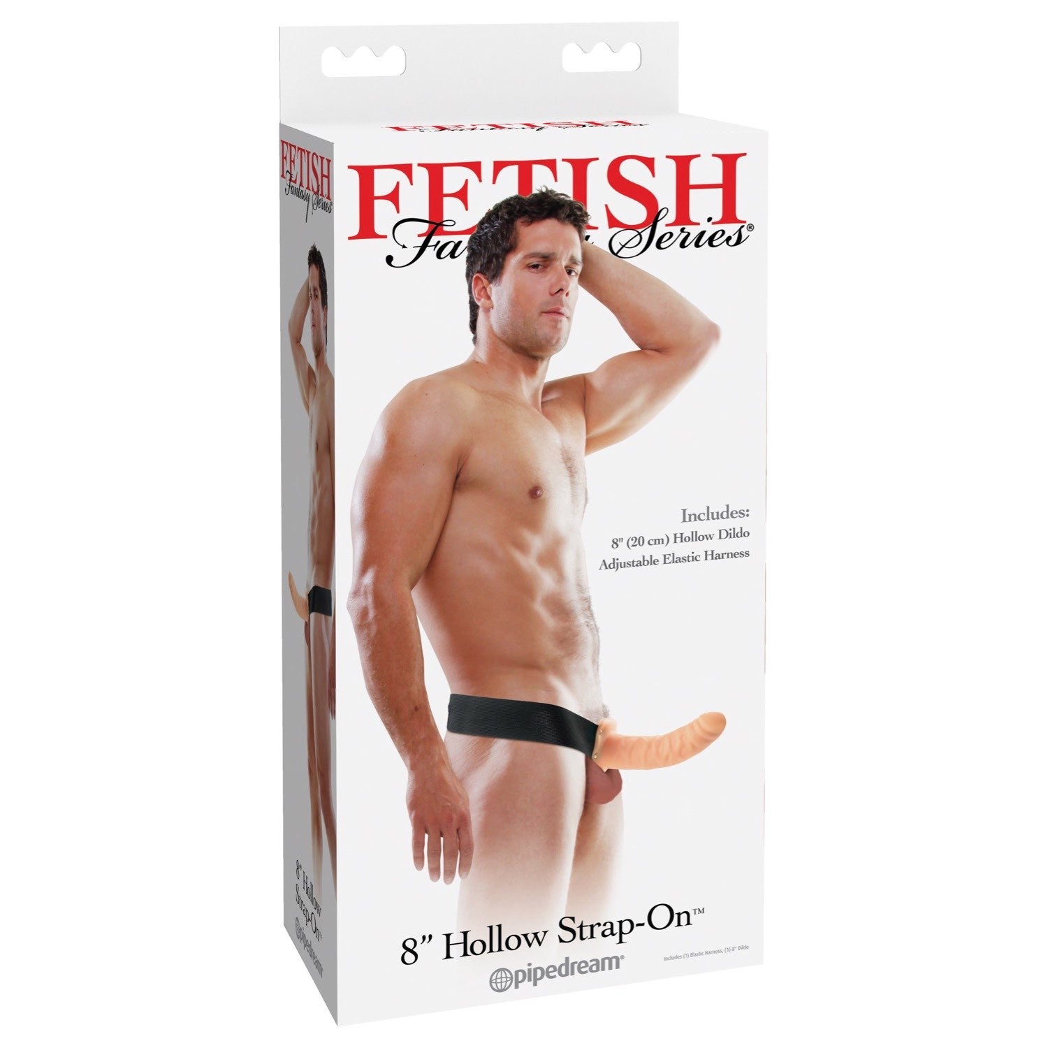 Fetish Fantasy Series 8&quot; Hollow Strap-On - Flesh 20 cm (8&quot;) Hollow Strap-On by Pipedream