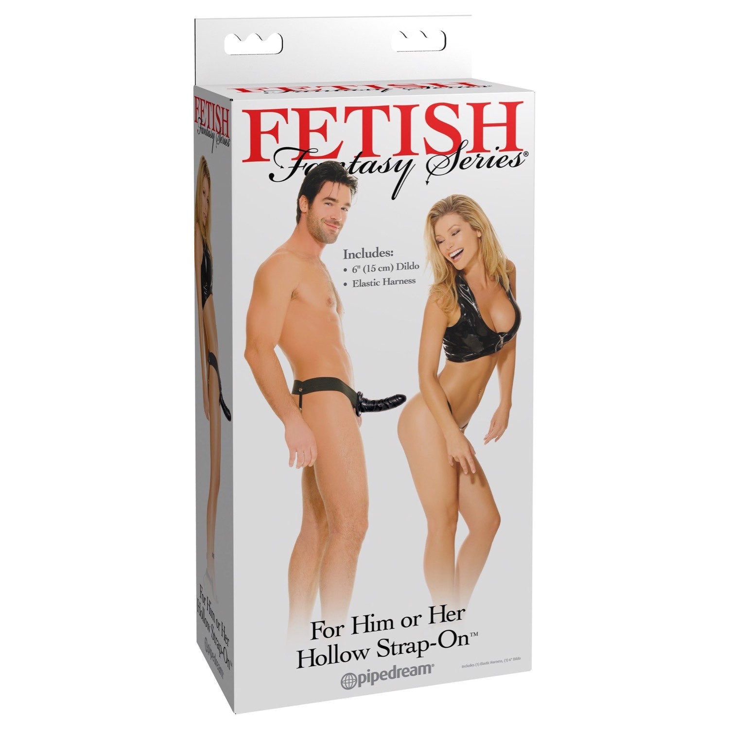 Fetish Fantasy Series For Him Or Her Hollow Strap-On - Black 15 cm (6&quot;) Hollow Strap-On by Pipedream