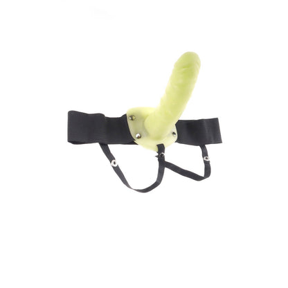 For Him Or Her Hollow Strap-on - Glow in the Dark 6" Hollow Strap-On