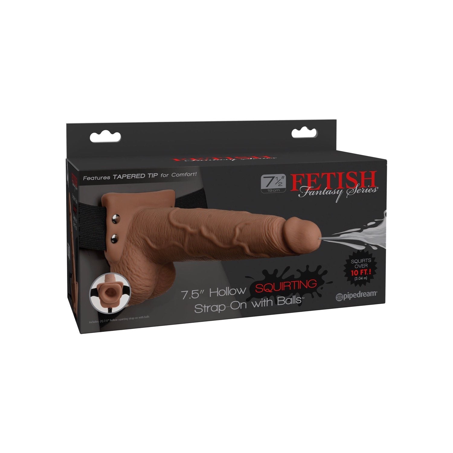 Fetish Fantasy FFS 7.5IN Hollow Squirting Strap-On by Pipedream