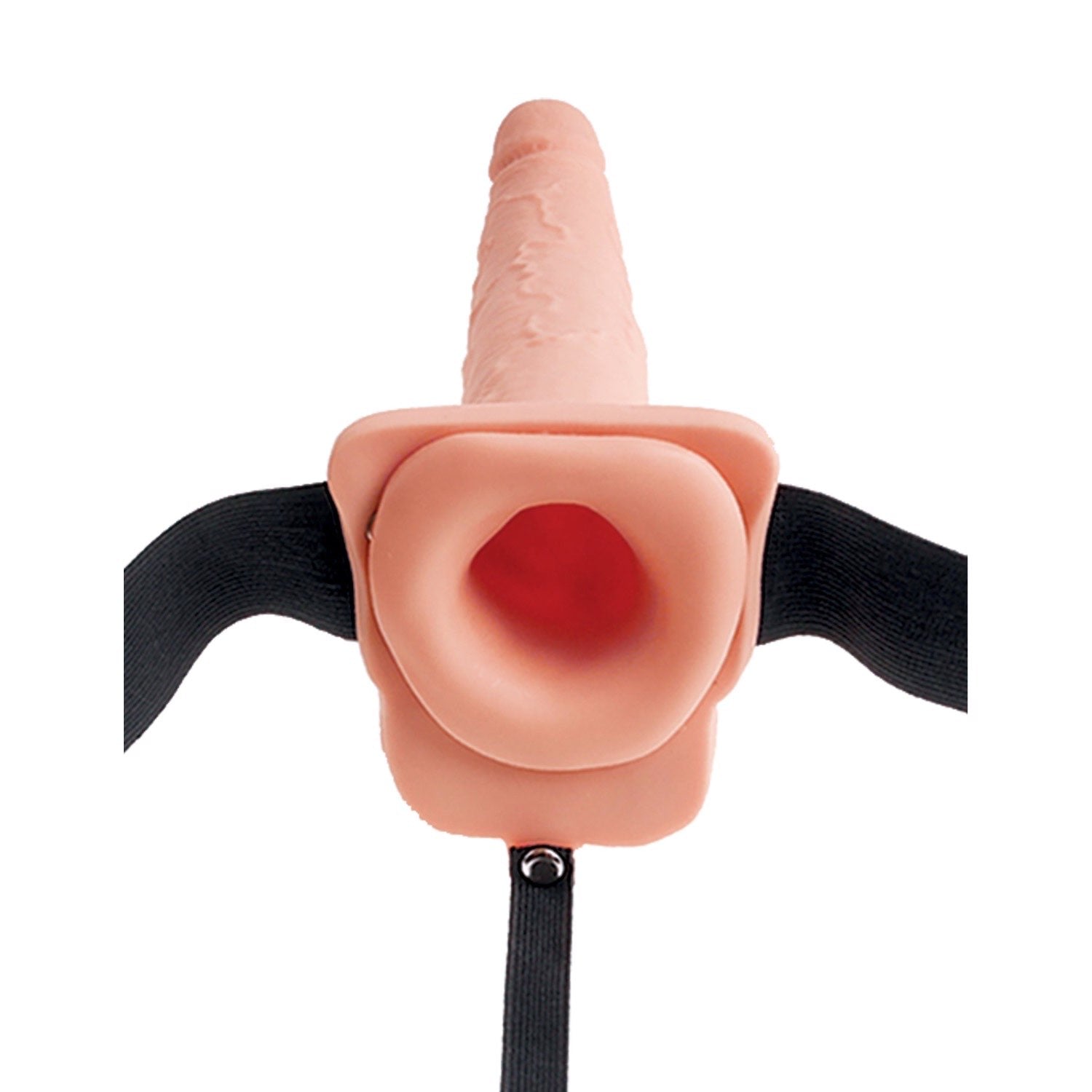 Fetish Fantasy Series 9&quot; Hollow Squirting Strap-On with Balls - Flesh 23 cm Squirting Hollow Strap-On by Pipedream