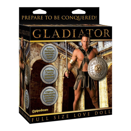 Pipedream Gladiator - Inflatable Male Love Doll with Vibrating Tongue