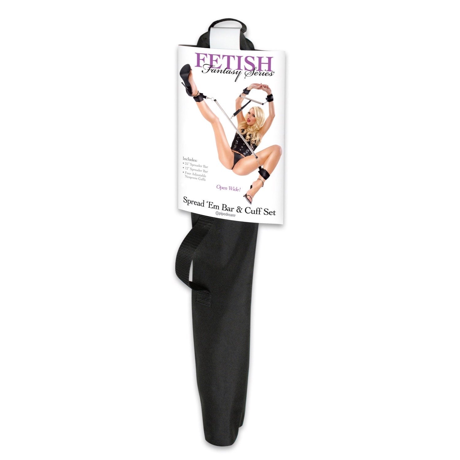 Fetish Fantasy Series Spread &#39;em Bar &amp; Cuff Set - Spreader Restraint Set by Pipedream