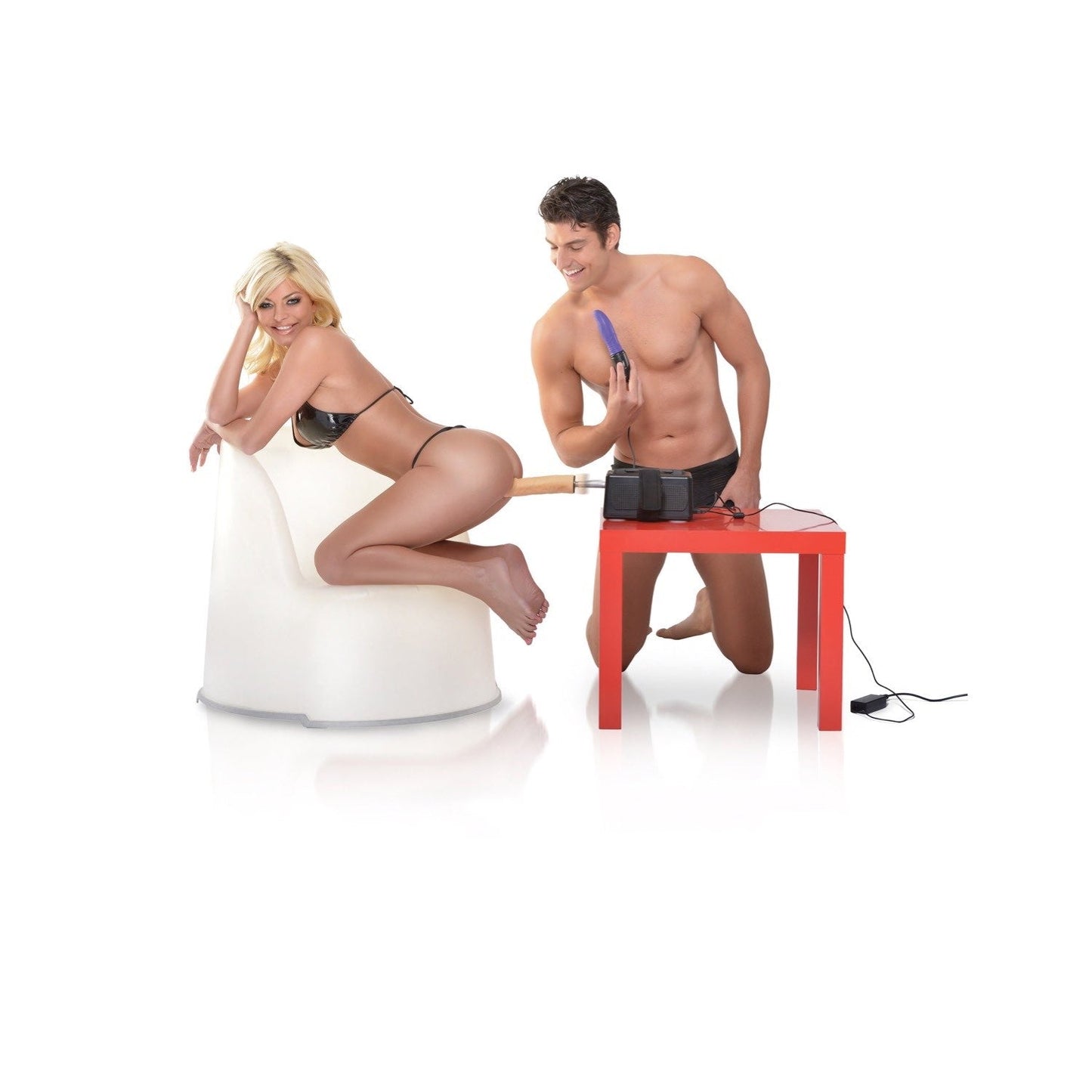 Portable Sex Machine - Powered Machine - 7 Piece Set