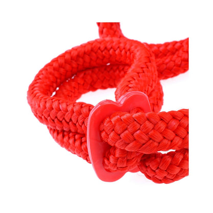 Silk Rope Love Cuffs - Red Restraints