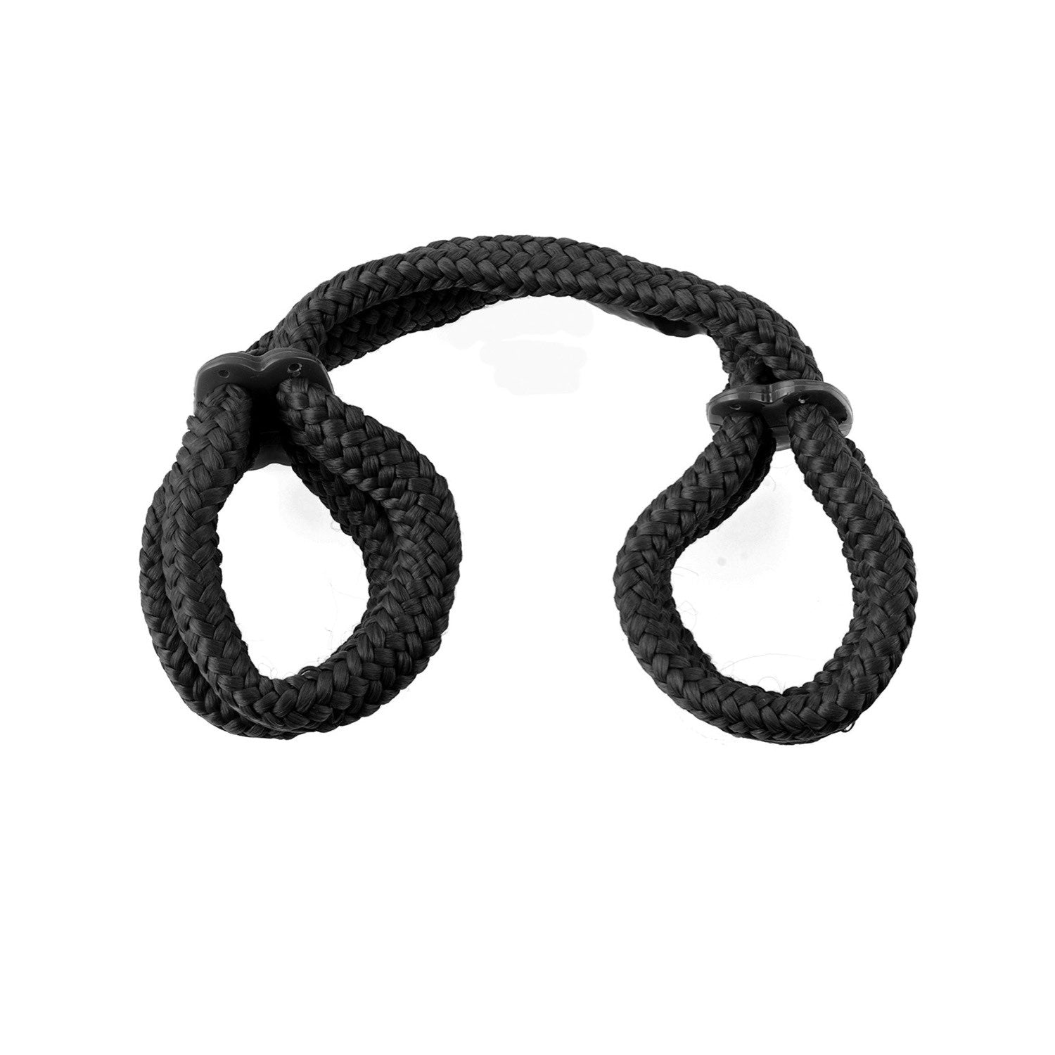 Fetish Fantasy Series Silk Rope Love Cuffs - Black Restraints by Pipedream