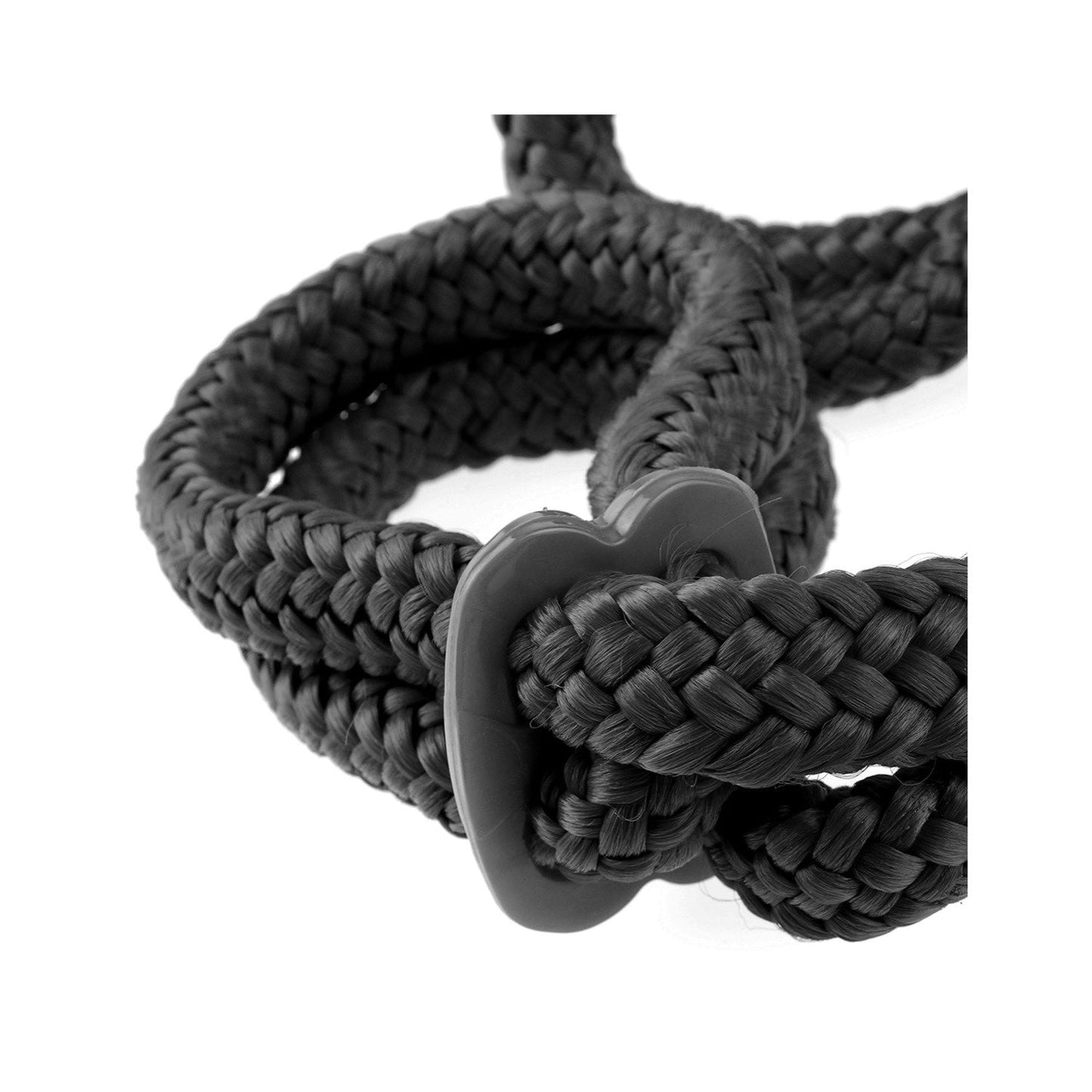 Silk Rope Love Cuffs - Black Restraints