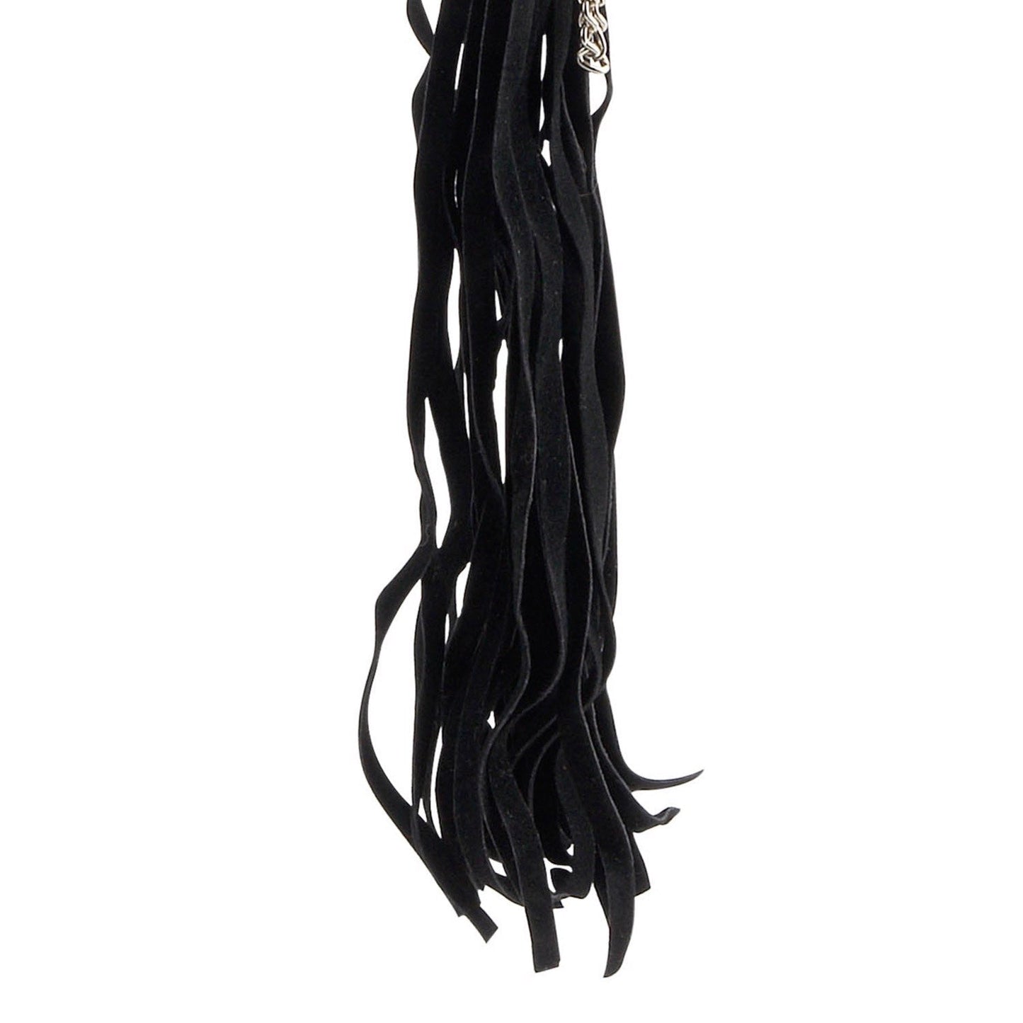 Beaded Metal Flogger - Black 60 cm Whip