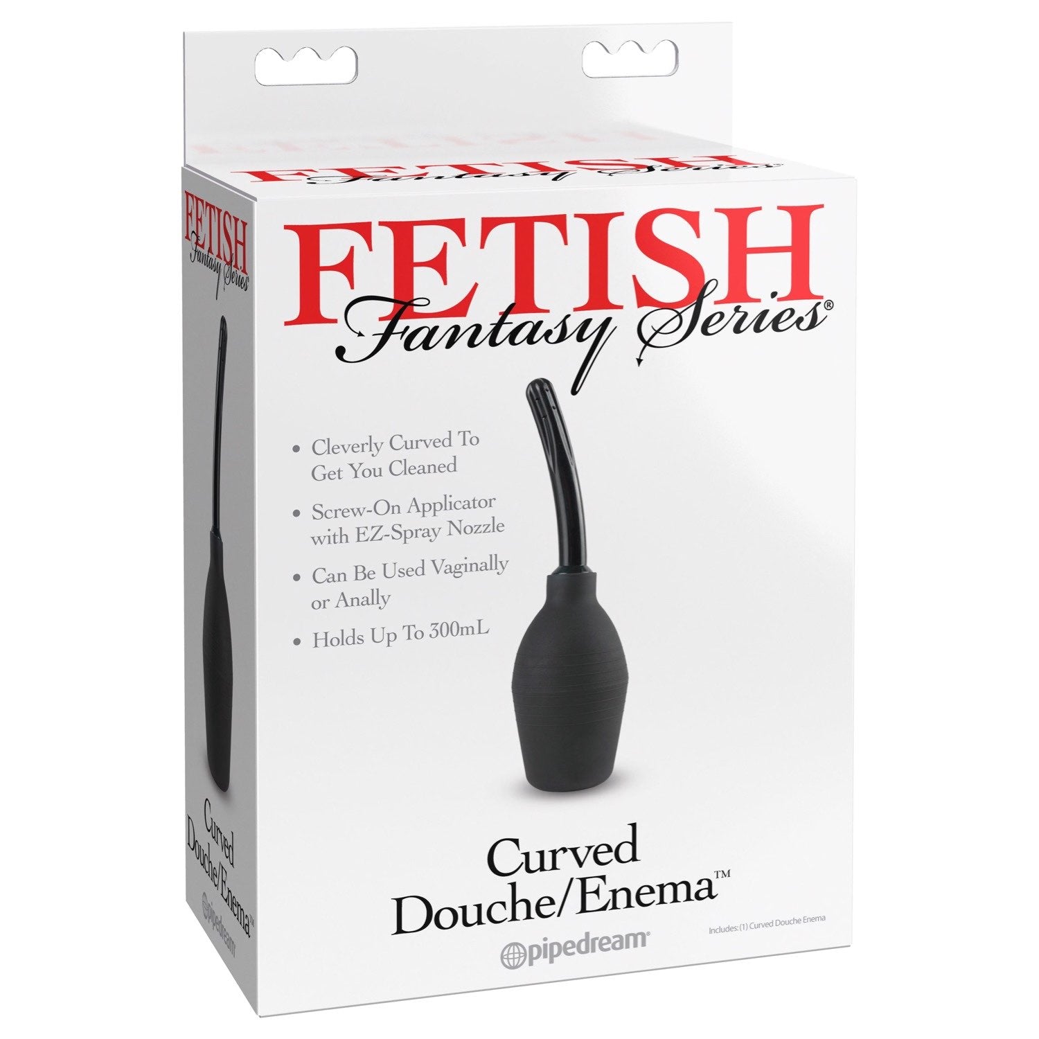 Fetish Fantasy Series Curved Douche/Enema - Black Douche/Enema by Pipedream