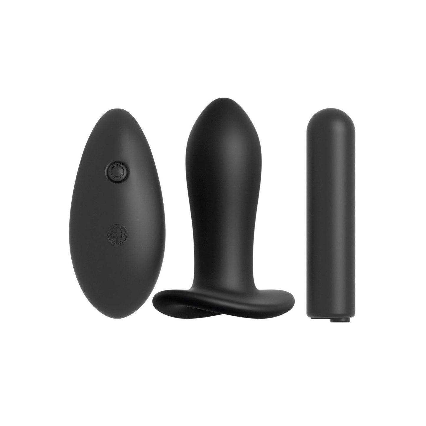 20-function Remote Fantasy Panty - Black Vibrating Thong