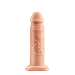 ["Cock Sleeve"]8" Silicone Hollow Extension - Flesh Hollow Penis Extension Sleeve