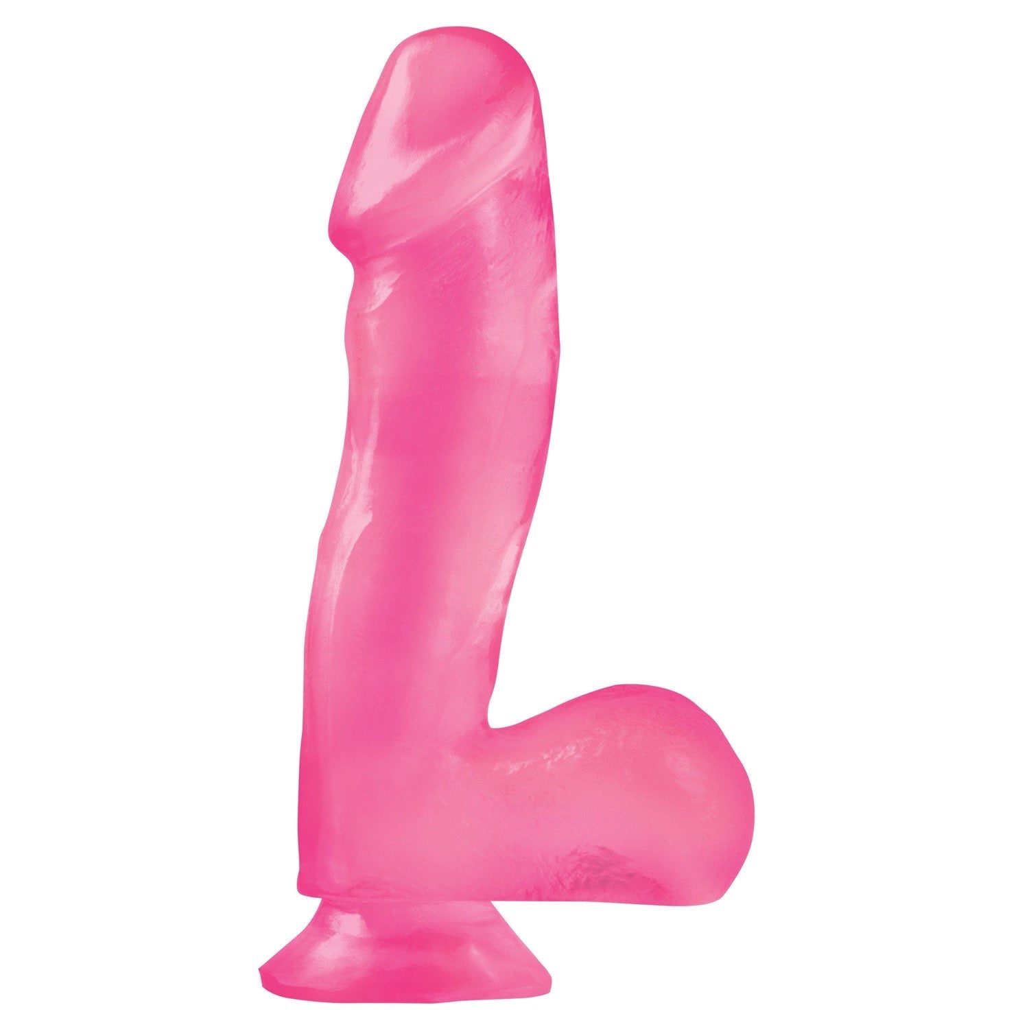 Basix Rubber Works 6.5&quot; Dong With Suction Cup - Pink 16.5 cm (6.5&quot;) Dong by Pipedream