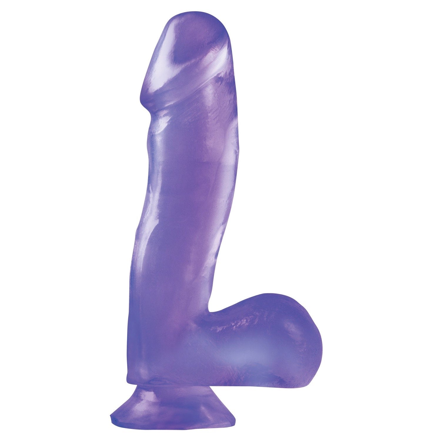 Basix Rubber Works 6.5&quot; Dong With Suction Cup - Purple 16.5 cm (6.5&quot;) Dong by Pipedream