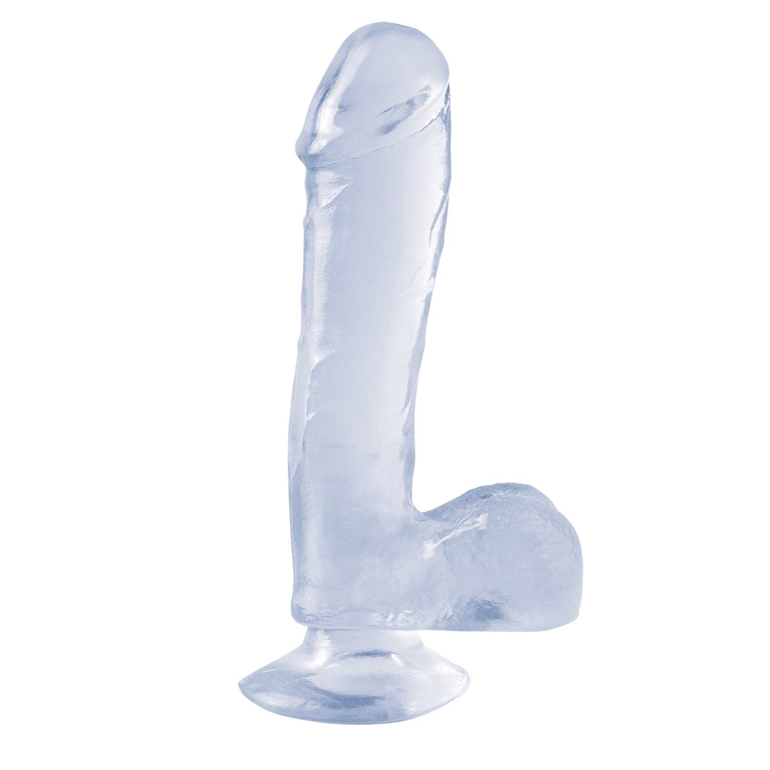 Basix Rubber Works 7.5&quot; Dong With Suction Cup - Clear 19.1 cm (7.5&quot;) Dong by Pipedream