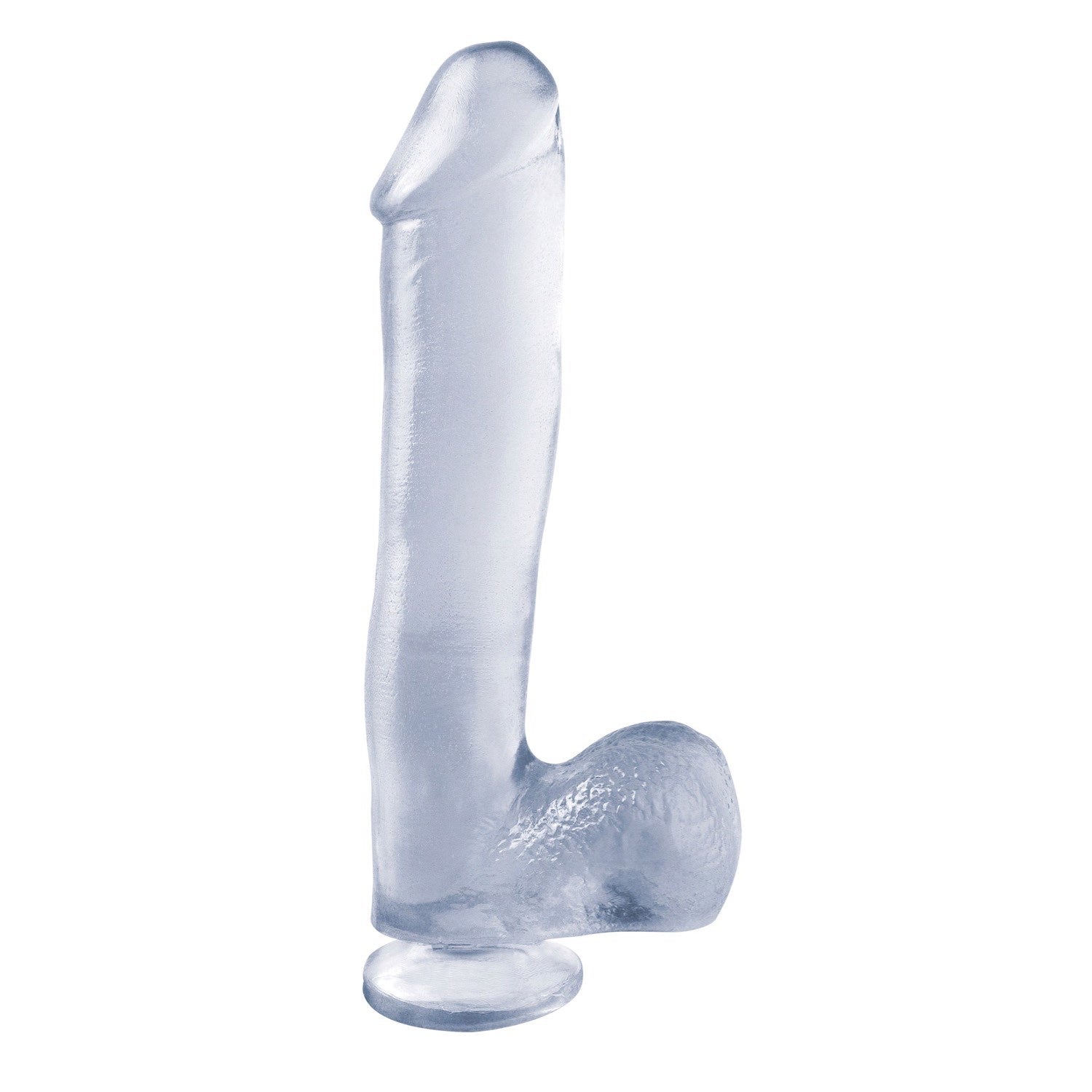 Basix Rubber Works 10&quot; Dong with Suction Cup - Clear 25.4 cm (10&quot;) Dong by Pipedream