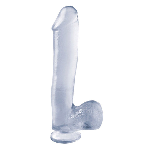 Pipedream Basix Rubber Works 10&quot; Dong with Suction Cup - Clear 25.4 cm (10&quot;) Dong