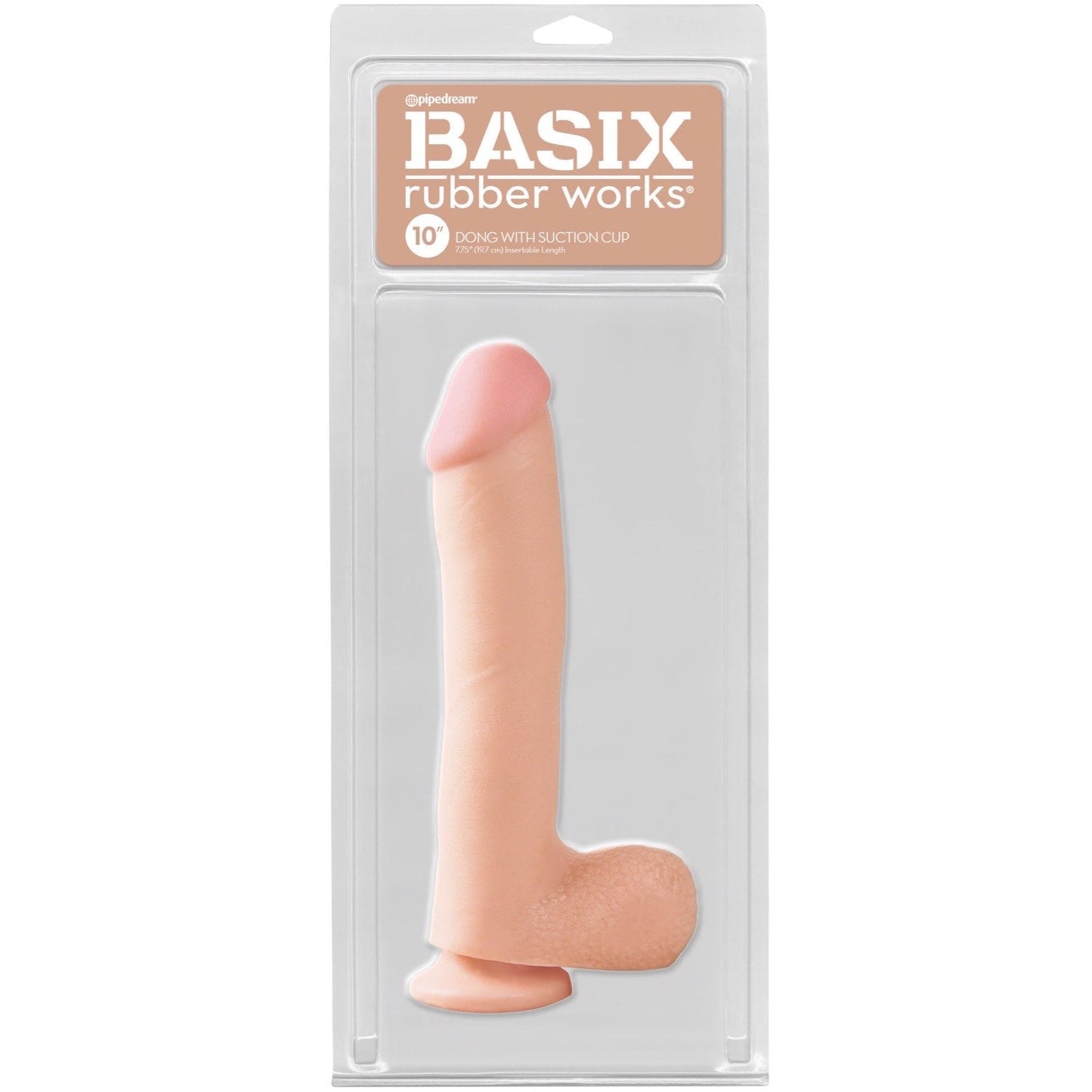 Rubber Works 10" Dong with Suction Cup - Flesh 25.4 cm (10") Dong