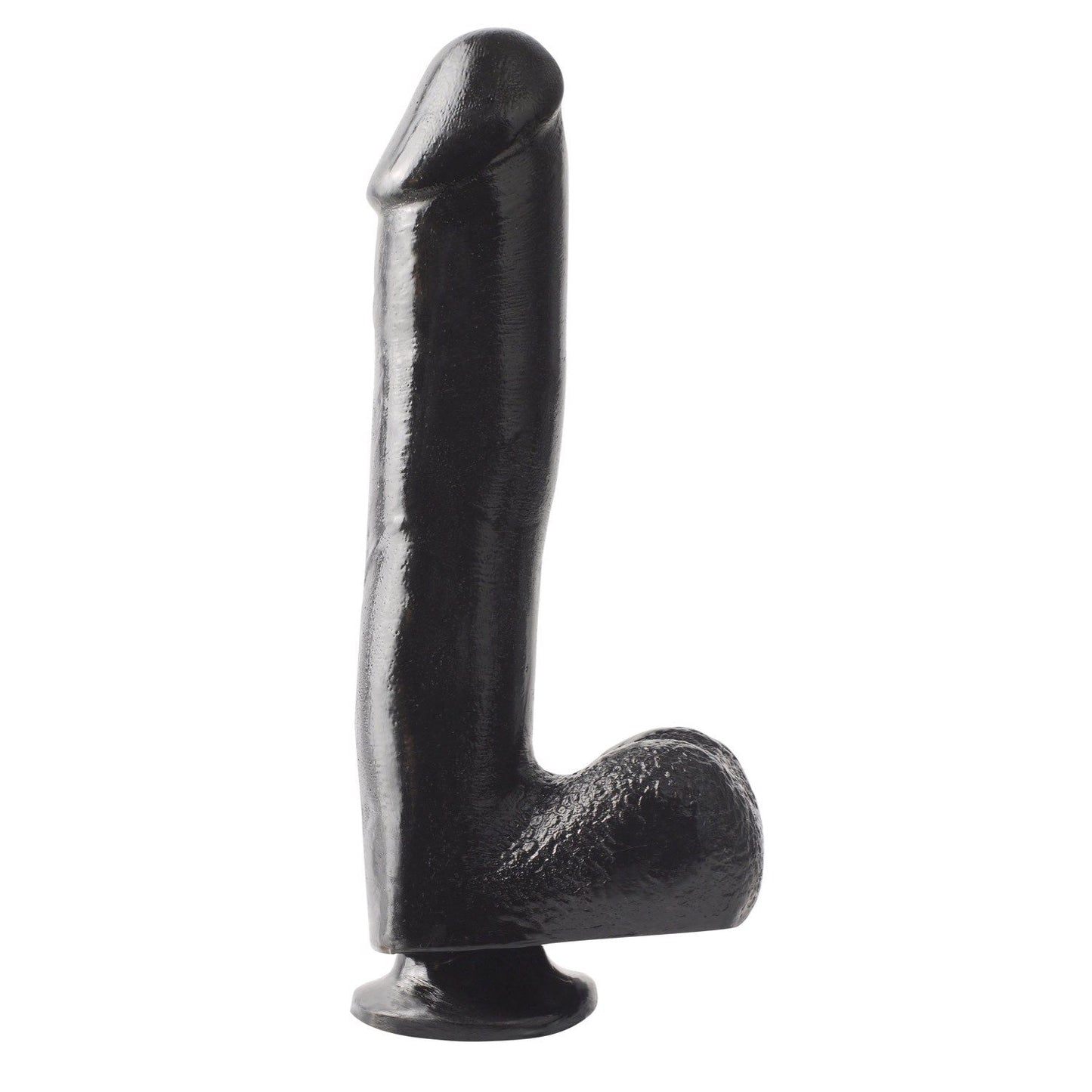 Rubber Works 10" Dong with Suction Cup - Black 25.4 cm (10") Dong