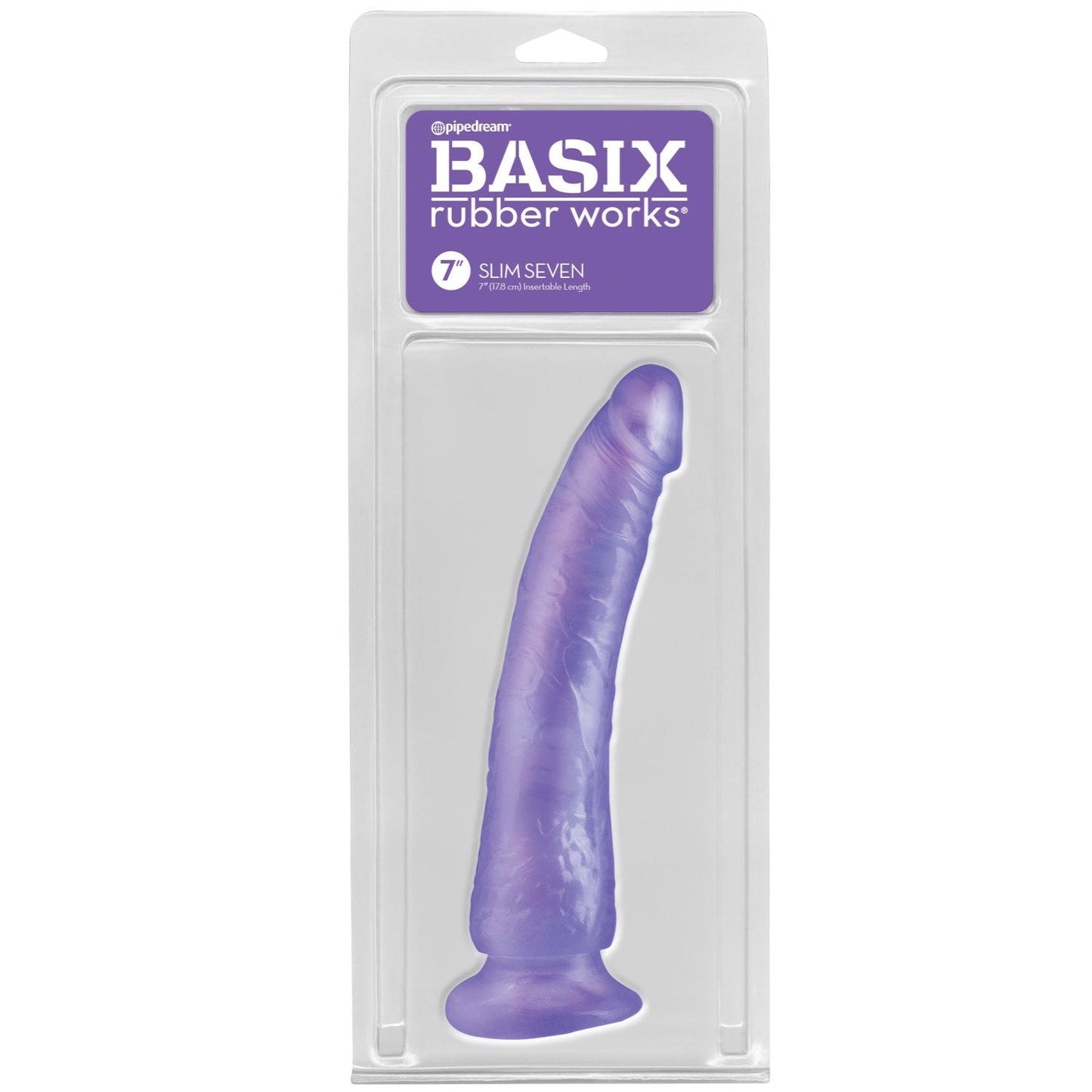 Rubber Works Slim 7 - Purple 17.8 cm (7") Dong