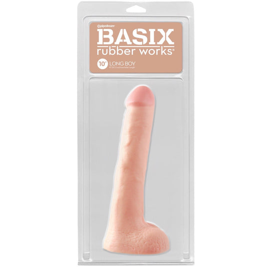 Pipedream Basix Rubber Works 10&quot; Long Boy - Flesh 10&quot; Dong