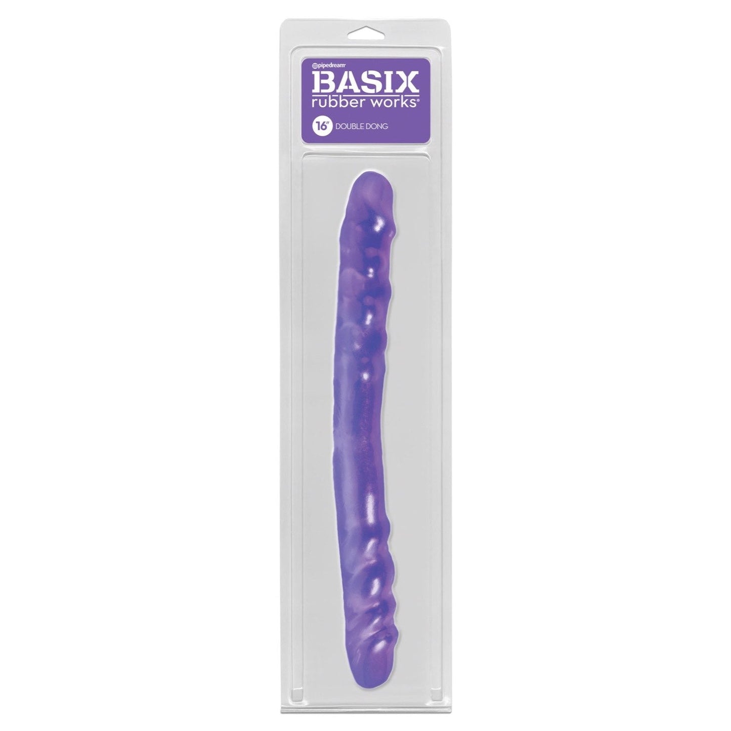 Rubber Works 16" Double Dong - Purple 40.6 cm (16") Double Dong