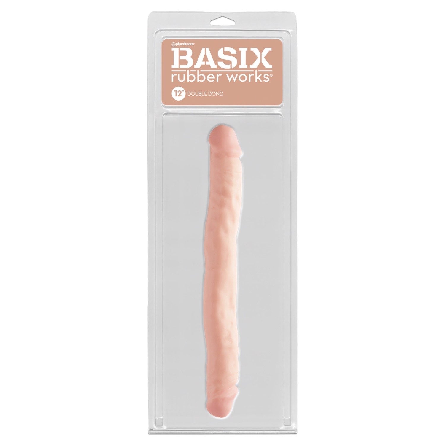 Basix Rubber Works 12&quot; Double Dong - Flesh 30.5 cm (12&quot;) Double Dong by Pipedream