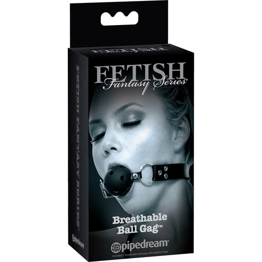 Pipedream Fetish Fantasy Series Limited Edition Breathable Ball Gag - Black Ball Gag