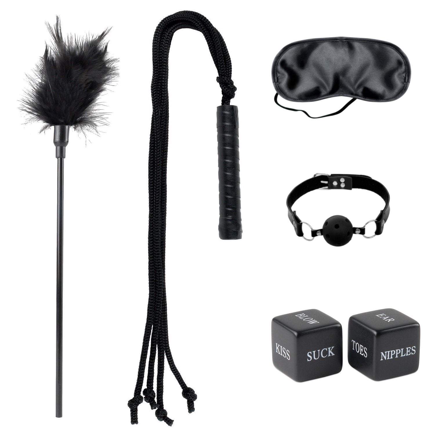 Fetish Fantasy Series Limited Edition First Time Fantasy Kit - Black Bondage Kit - 5 Piece Set by Pipedream