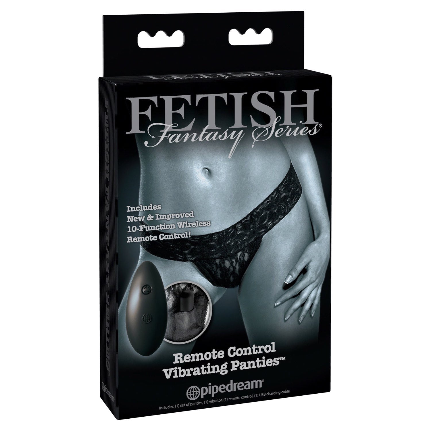 Fetish Fantasy Series Limited Edition Remote Control Vibrating Panties - Black Vibrating Panties by Pipedream