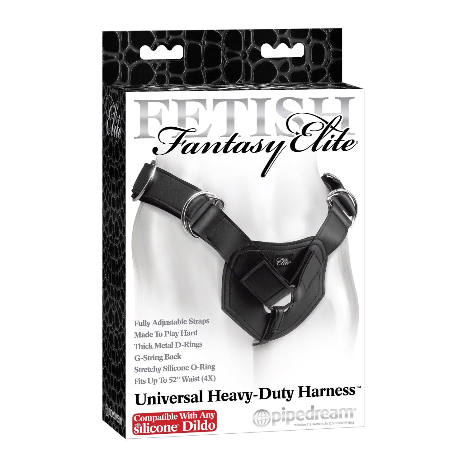 Fetish Fantasy Elite Universal Heavy Duty Harness - Black Strap-On Harness (No Probe Included) by Pipedream