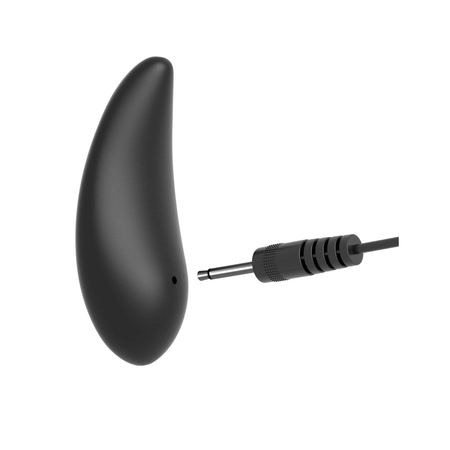 遥控硅胶插头 - 黑色 10 厘米（4 英寸）可充电振动对接插头