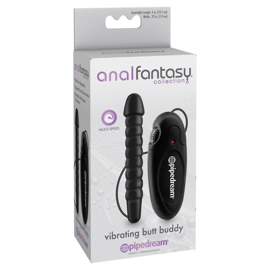 Pipedream Anal Fantasy Collection Vibrating Butt Buddy - Black 12.75 cm (5&quot;) Anal Vibrator