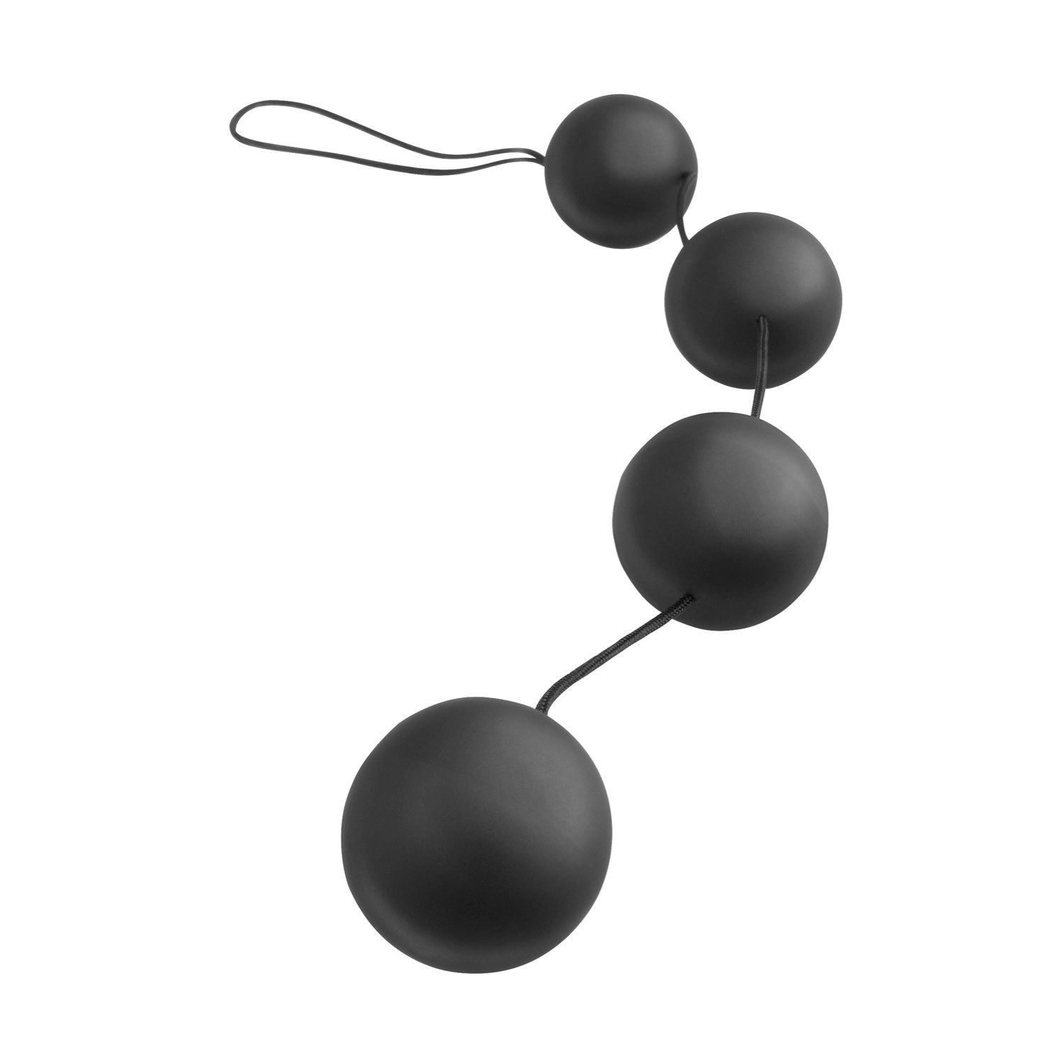 Anal Fantasy Collection Deluxe Vibro Balls - Black Anal Duo Balls by Pipedream