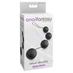["Balls"]Deluxe Vibro Balls - Black Anal Duo Balls