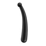 ["Vibrator"]Vibrating Curve - Black 17.1 cm (6.75") Anal Vibrator