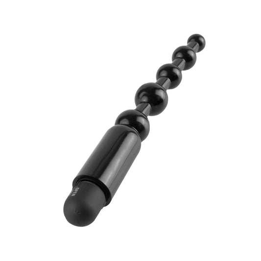 Pipedream Anal Fantasy Collection Beginner&#39;s Power Beads - Black 12.7 cm (5&quot;) Vibrating Anal Beads