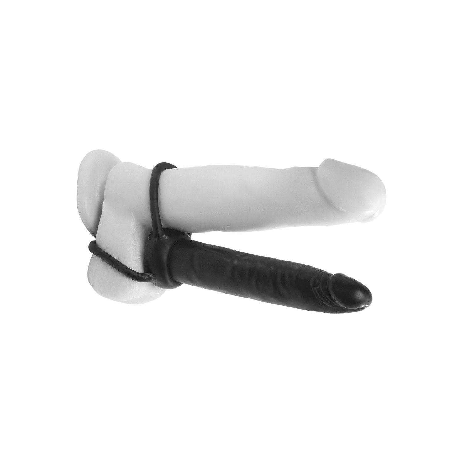 Anal Fantasy Collection Double Trouble - Black 13.1 cm (5.25&quot;) Anal Dong &amp; Cock Ring by Pipedream