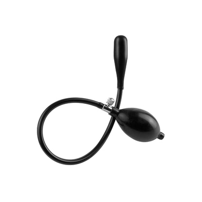 Inflatable Silicone Ass Expander - Black Inflatable Anal Probe