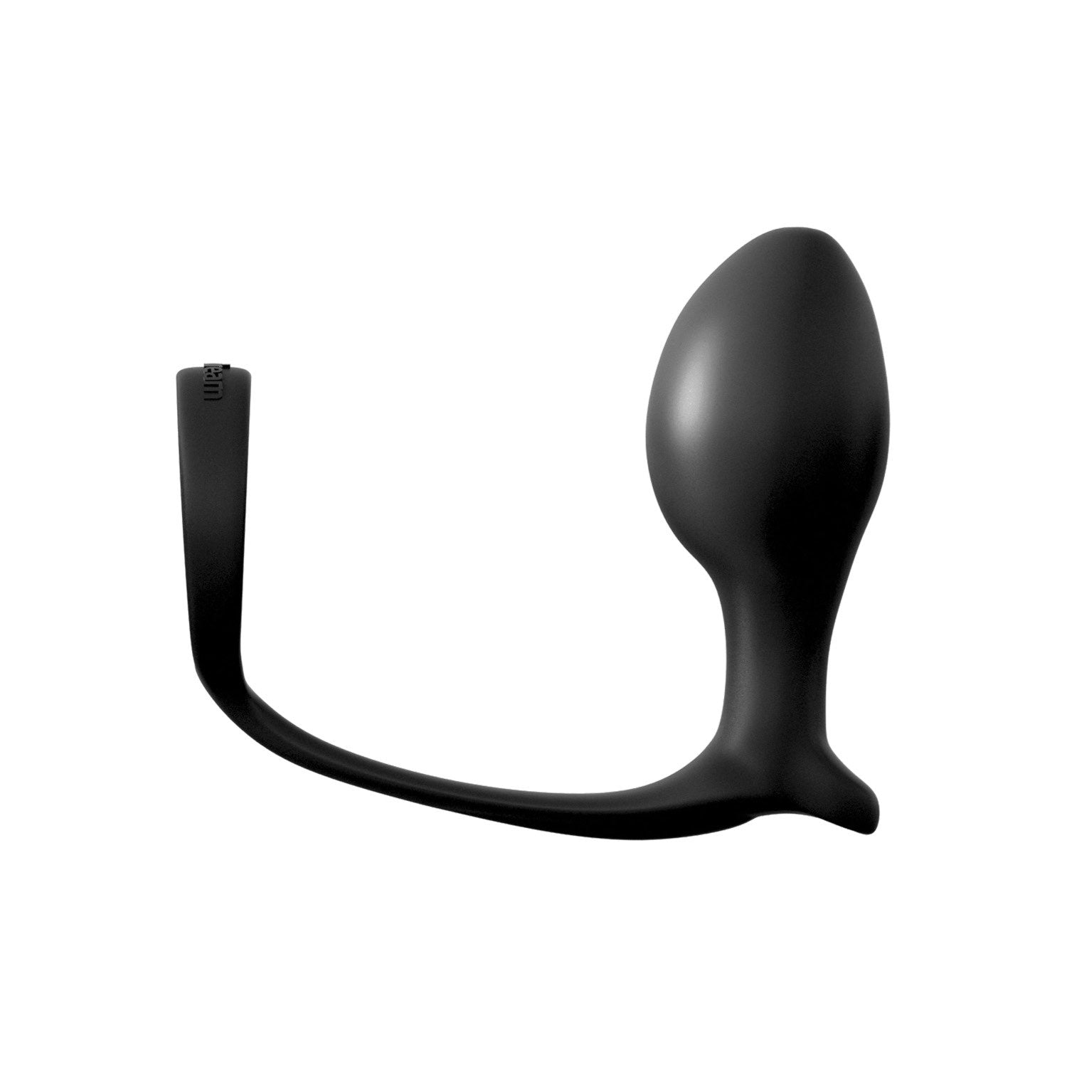 Anal Fantasy Collection Ass-Gasm Cock Ring Advanced Plug - Black Cock Ring with Anal Plug by Pipedream