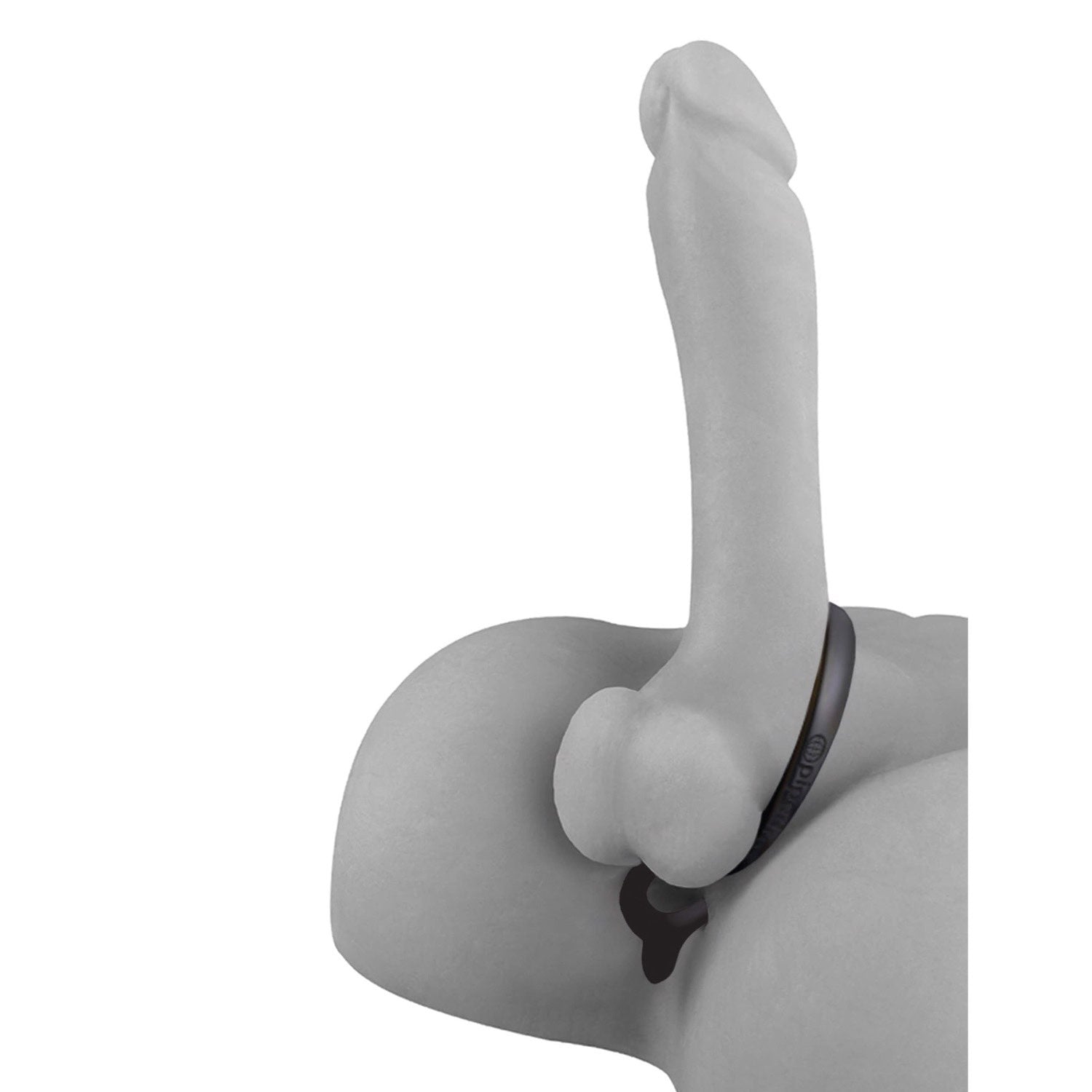 Anal Fantasy Collection Ass-Gasm Cockring Anal Beads - Black Cock Ring with Anal Plug by Pipedream