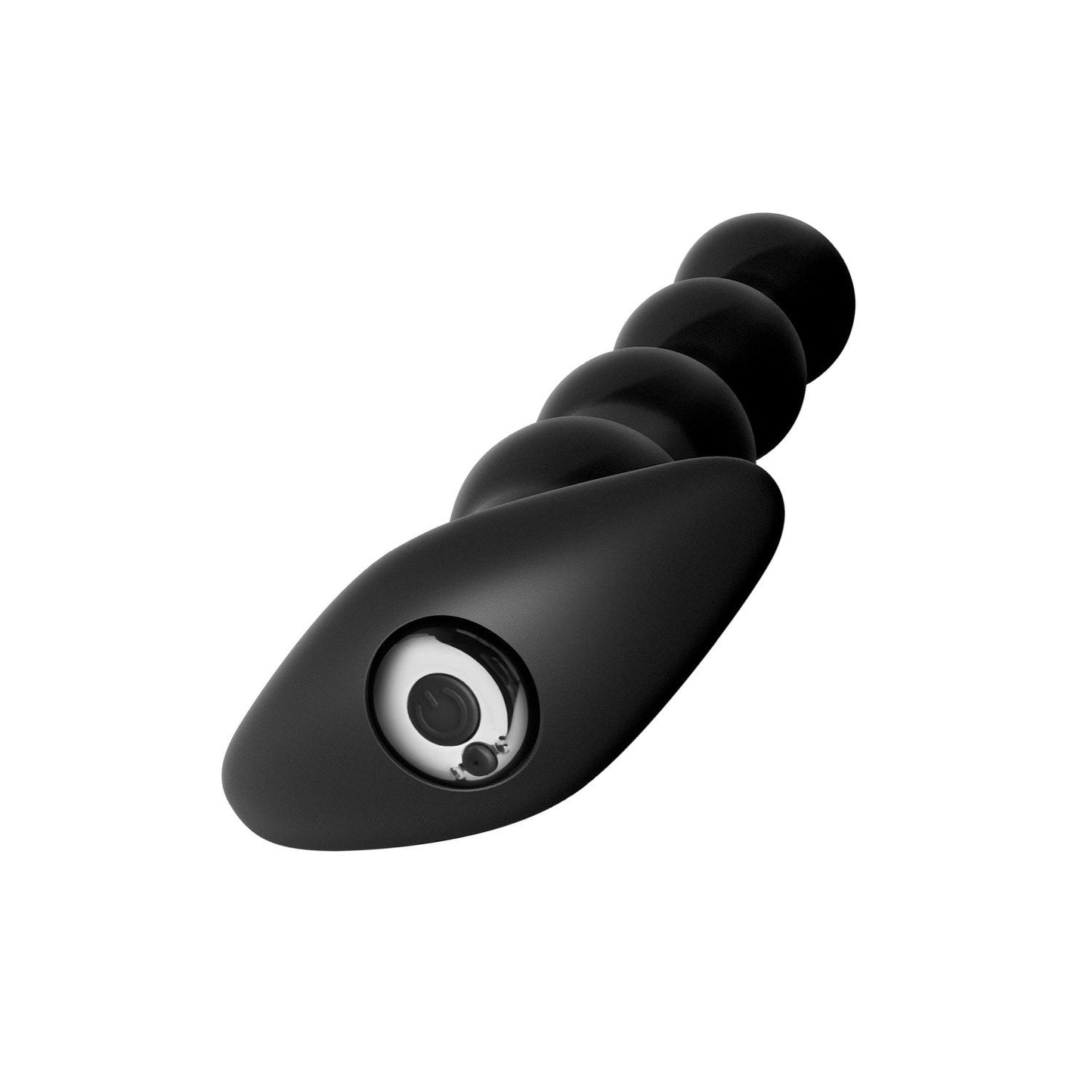 系列可充电肛门珠 - 黑色 17 厘米 USB 可充电振动肛门珠