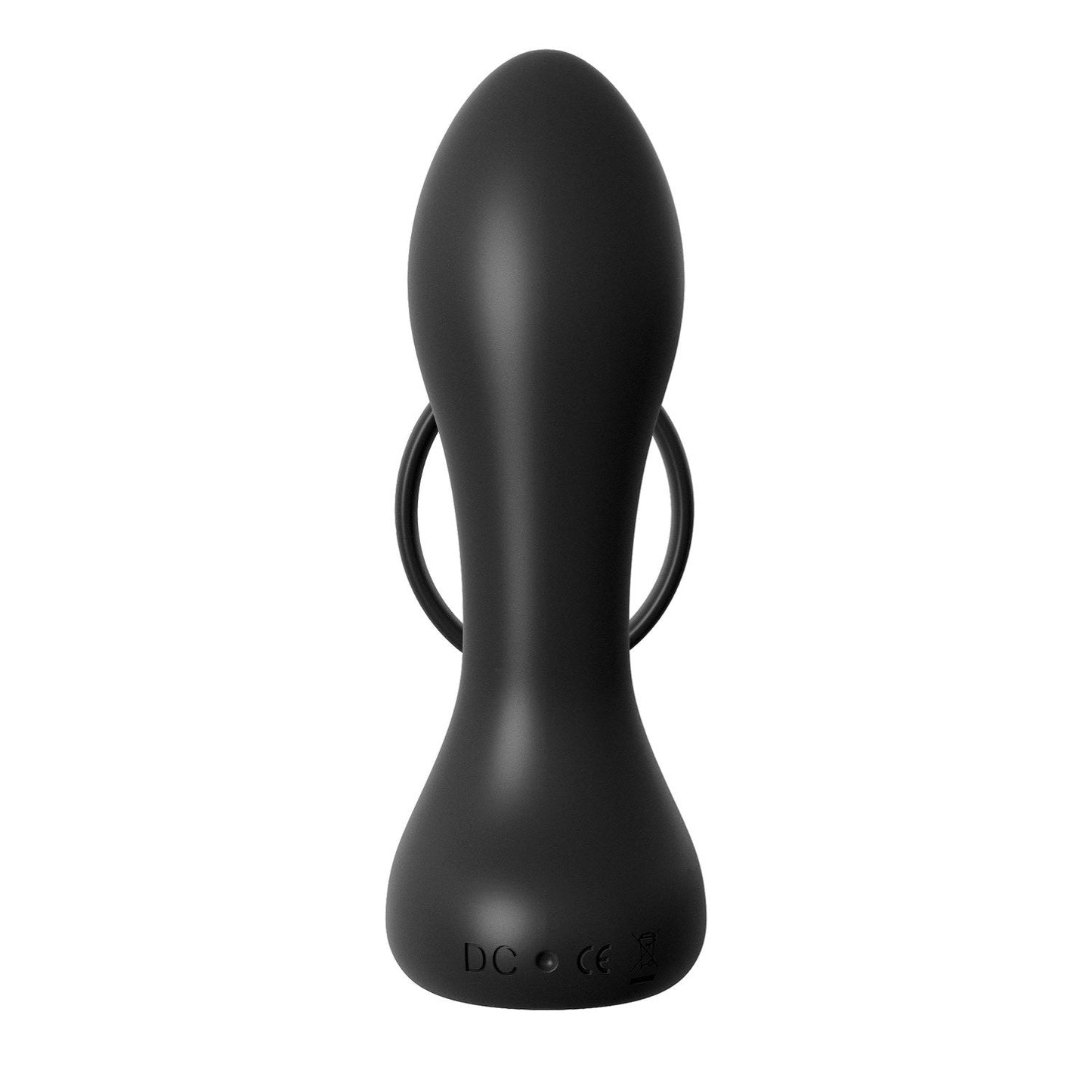 Collection Rechargeable Ass-Gasm Pro - Black USB Rechargeable Vibrating Anal Plug with Cock Ring