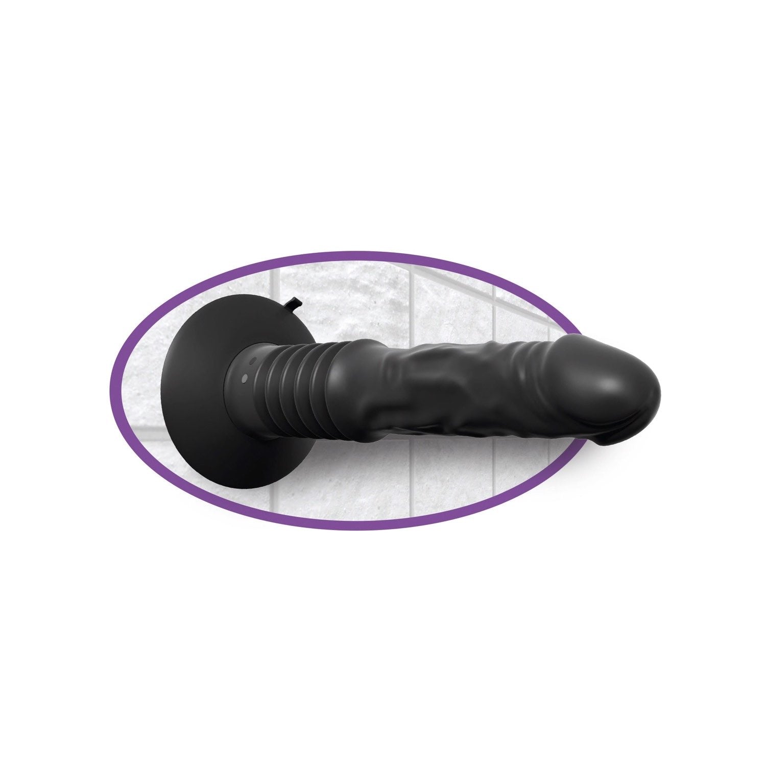 Anal Fantasy Elite Vibrating Ass Fucker - Black 30.5 cm (12&quot;) USB Rechargeable Anal Vibrator by Pipedream