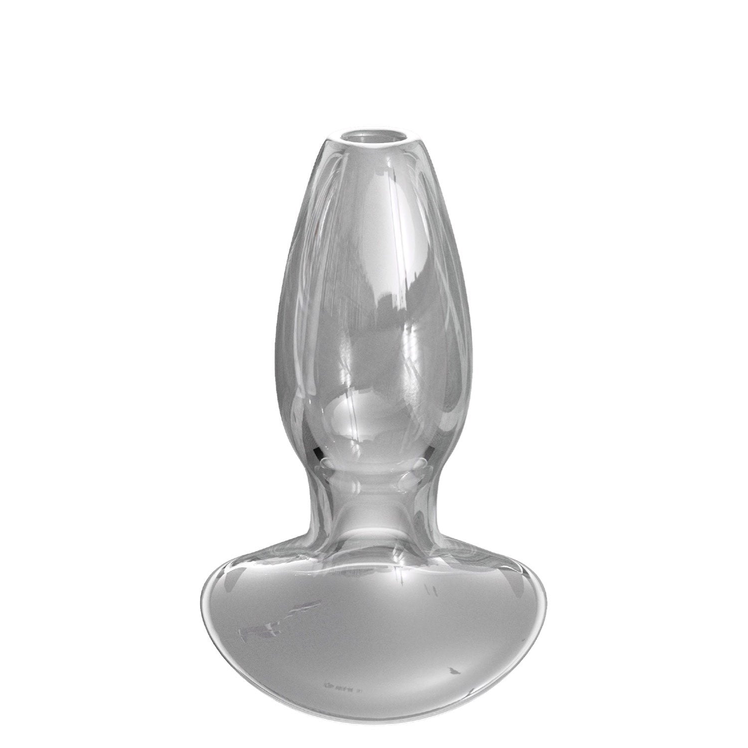 Anal Fantasy Elite Beginner&#39;s Anal Gaper - Clear Glass Hollow Butt Plug by Pipedream